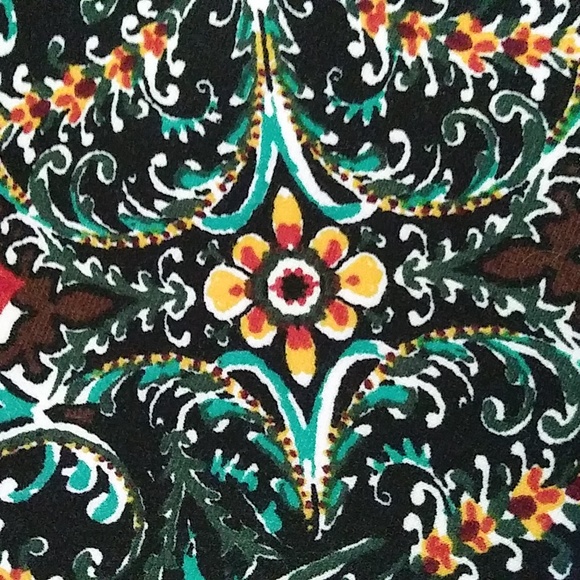 Fishtail Ketchup Skirt Hem Ruffle Women's Size M Abstract Paisley Sportswear - Picture 6 of 9